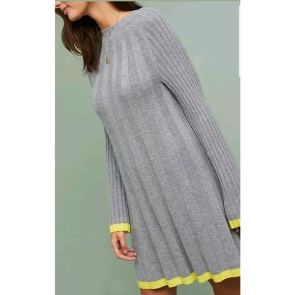 Anthropologie Arsenau Sweater Dress, Grey, Small - Picture 14 of 14